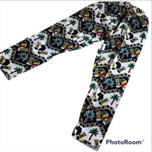 🌺 African Print High Rise Pants From Senegal, W. Africa UNISEX Women’s S/XS